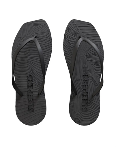 Tapered Flip Flops - Black - Sleepers 